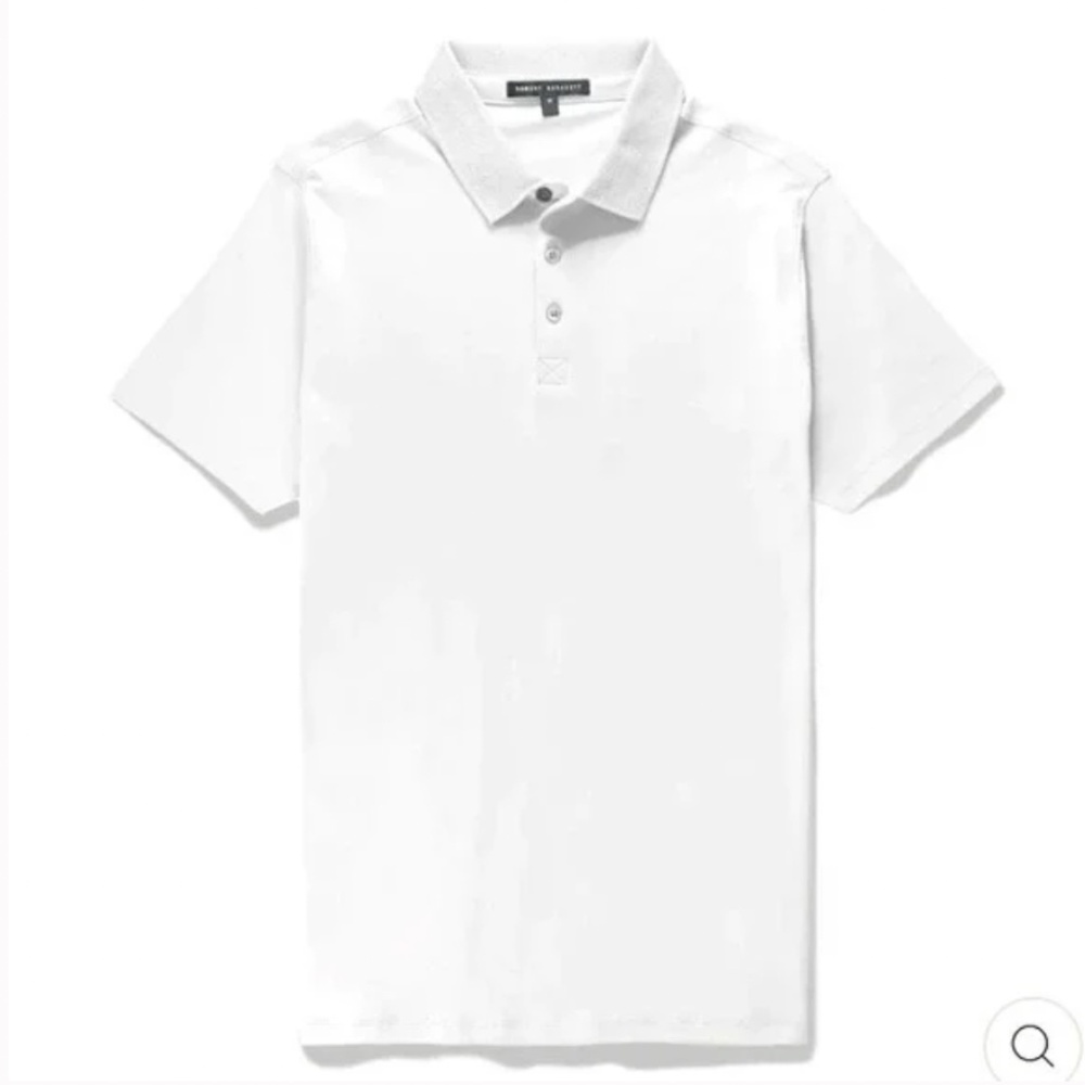 NWT Robert Barakett Men’s Georgia Pima Cotton Polo White XXL